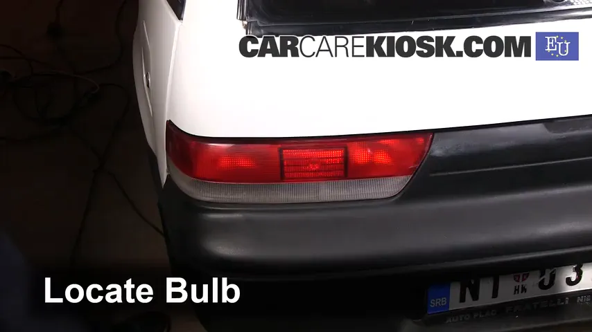 2002 Suzuki Swift GLS 1.0L 3 Cyl. Lights Tail Light (replace bulb)